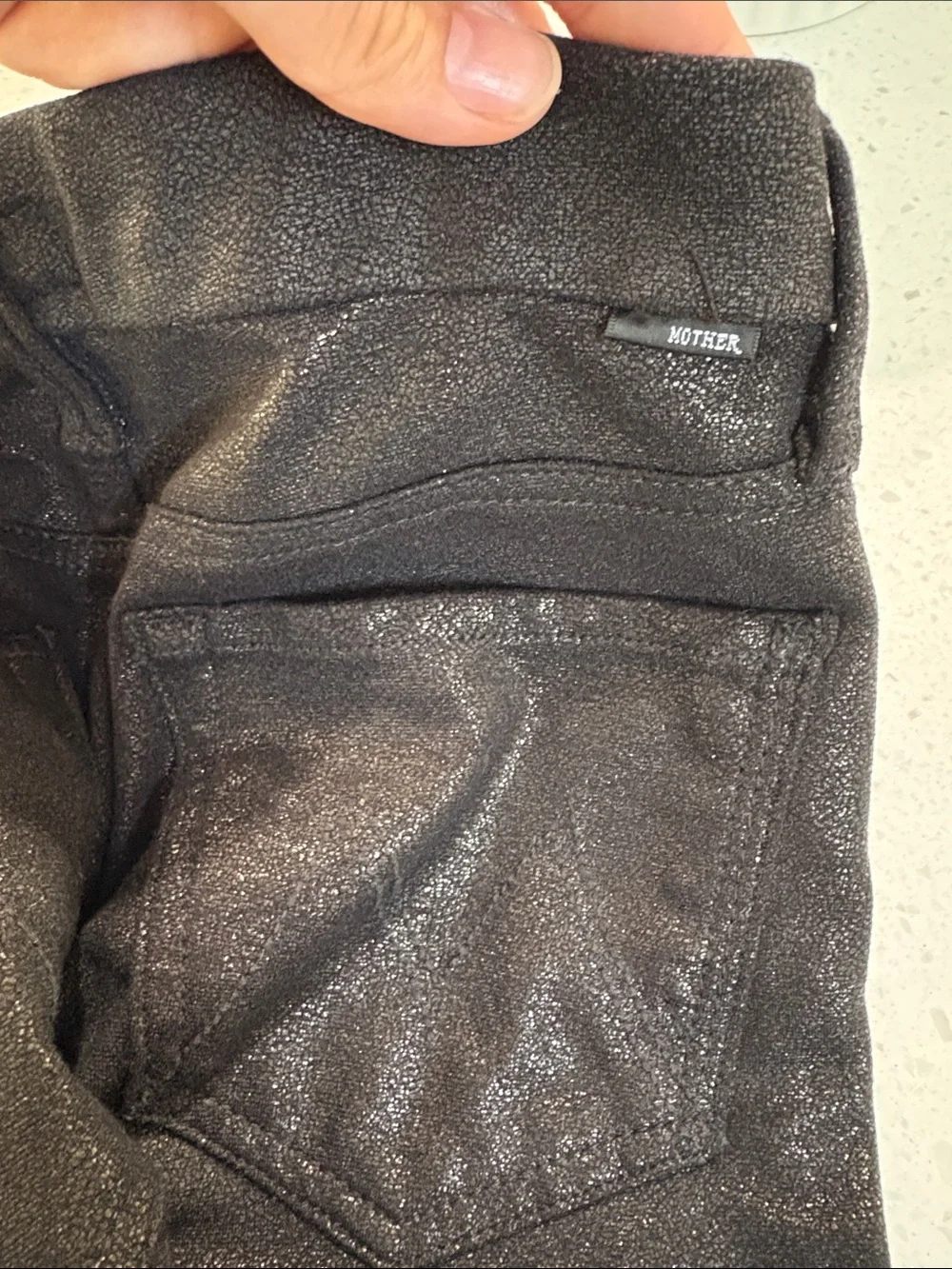 Mother Black Skinny Pants Size 27 - Picture 3 of 3